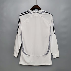 Camisa Manga Longa Real Madrid 06/07 Adidas - Branco | Futmantos