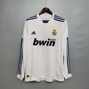 Camisa Manga Longa Real Madrid 10/11 Adidas - Branco | Futmantos