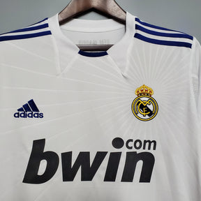 Camisa Manga Longa Real Madrid 10/11 Adidas - Branco | Futmantos