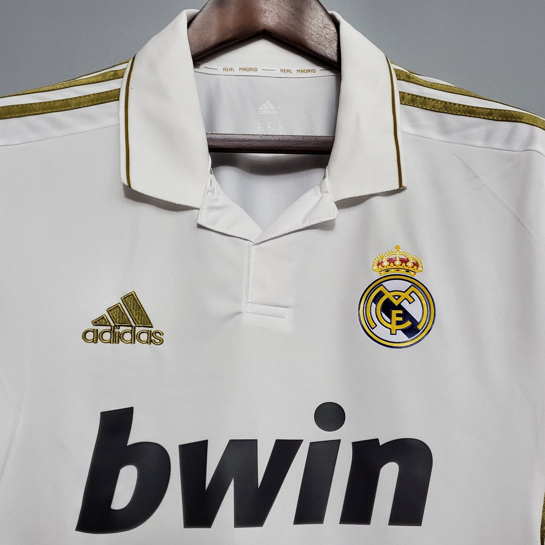 Camisa Manga Longa Real Madrid 11/12 Adidas - Branco | Futmantos