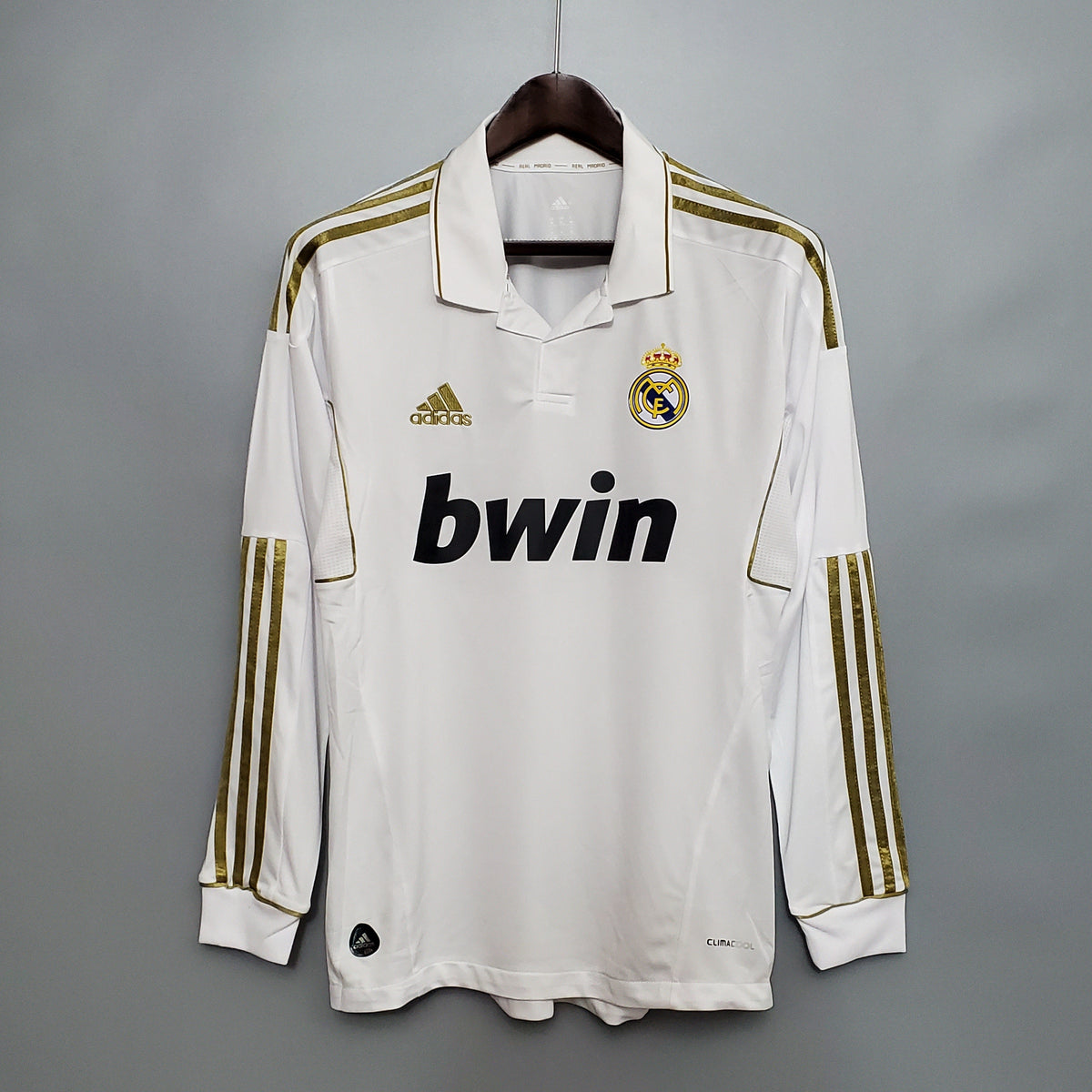 Camisa Manga Longa Real Madrid 11/12 Adidas - Branco | Futmantos