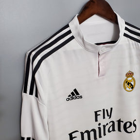 Camisa Manga Longa Real Madrid 14/15 Adidas - Branco | Futmantos