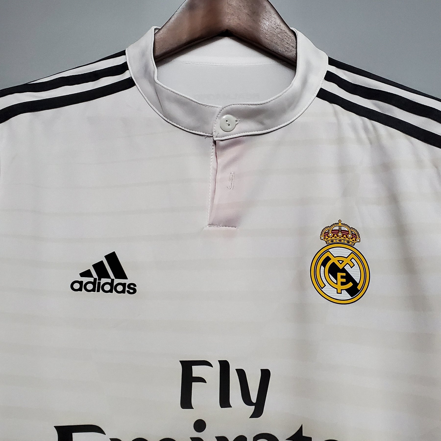 Camisa Manga Longa Real Madrid 14/15 Adidas - Branco | Futmantos