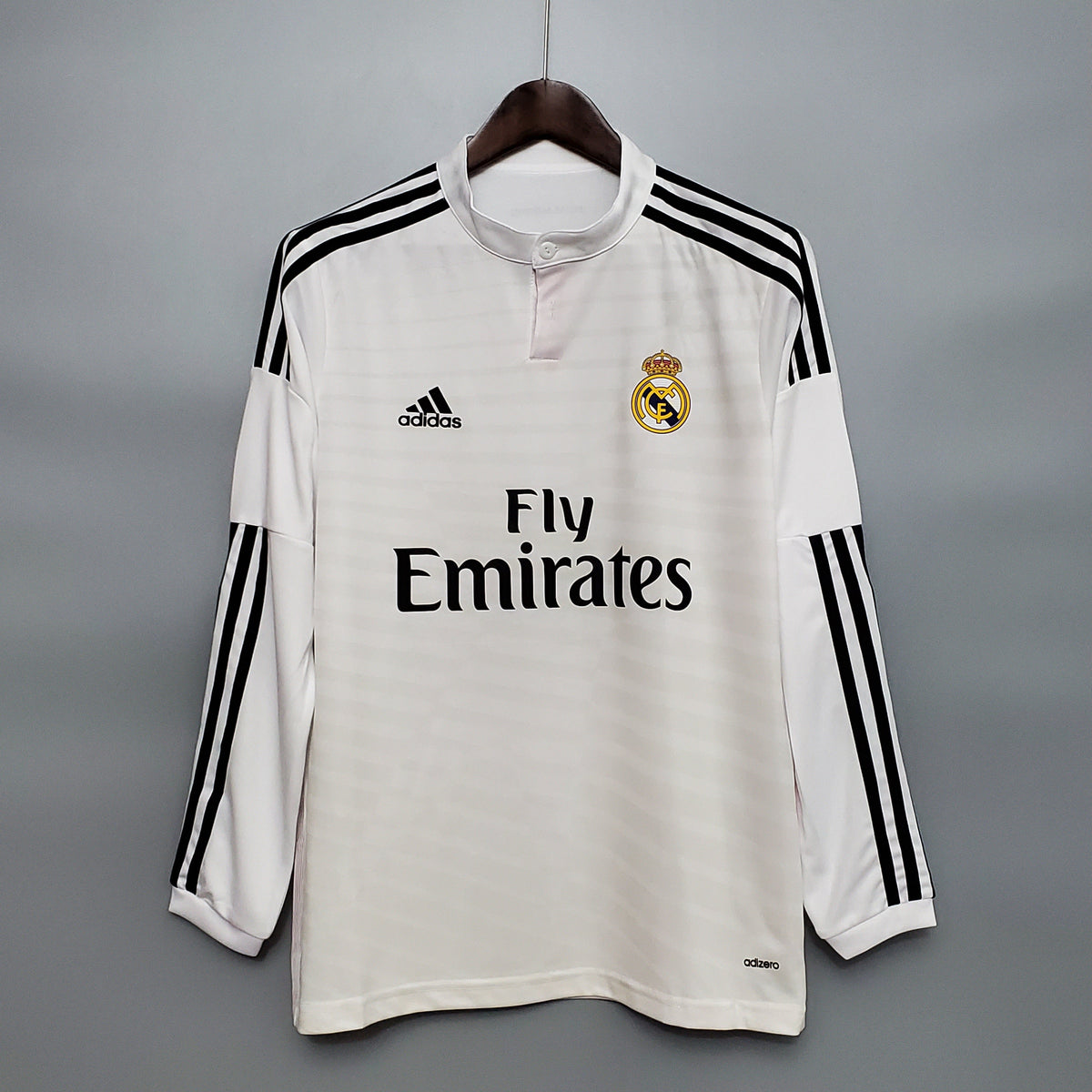 Camisa Manga Longa Real Madrid 14/15 Adidas - Branco | Futmantos