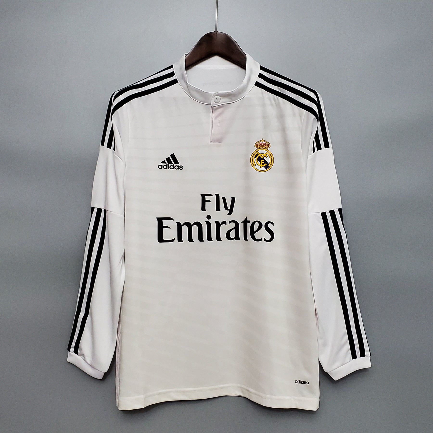 Camisa Manga Longa Real Madrid 14/15 Adidas - Branco | Futmantos