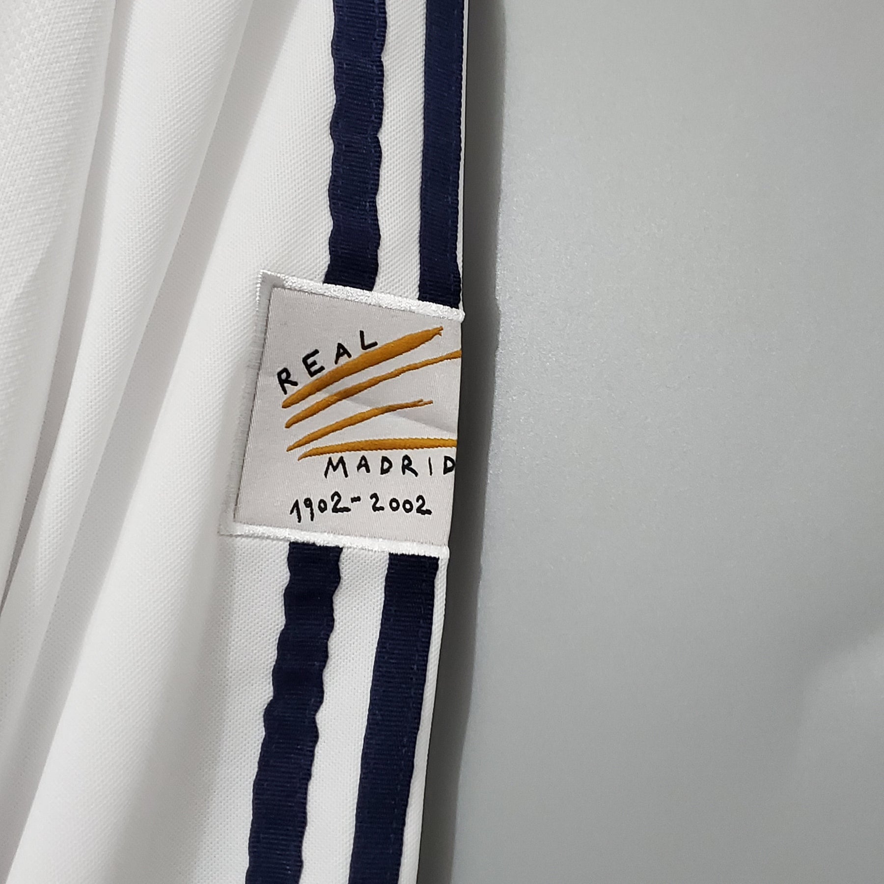 Camisa Manga Longa Real Madrid 2002 Adidas - Branco | Futmantos