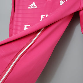 Camisa Manga Longa Real Madrid II 14/15 Adidas - Rosa | Futmantos