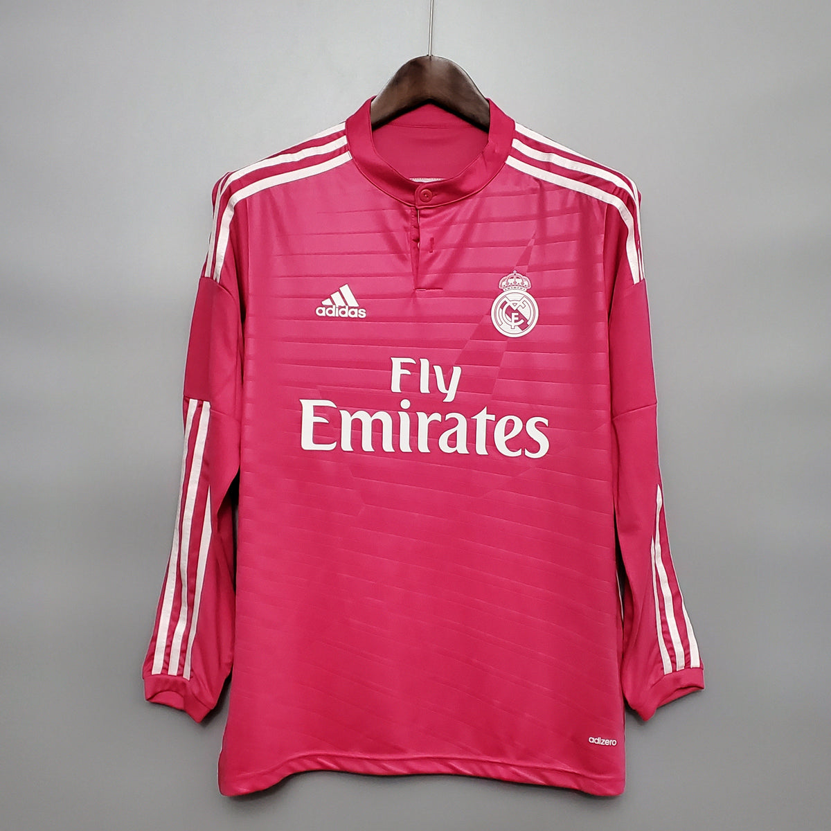 Camisa Manga Longa Real Madrid II 14/15 Adidas - Rosa | Futmantos