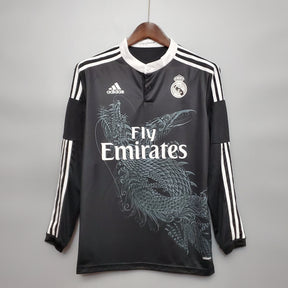 Camisa Manga Longa Real Madrid Third 14/15 Adidas - Preto | Futmantos