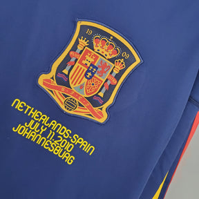 Camisa Manga Longa Seleção Espanha II 2010 Adidas - Azul | Futmantos