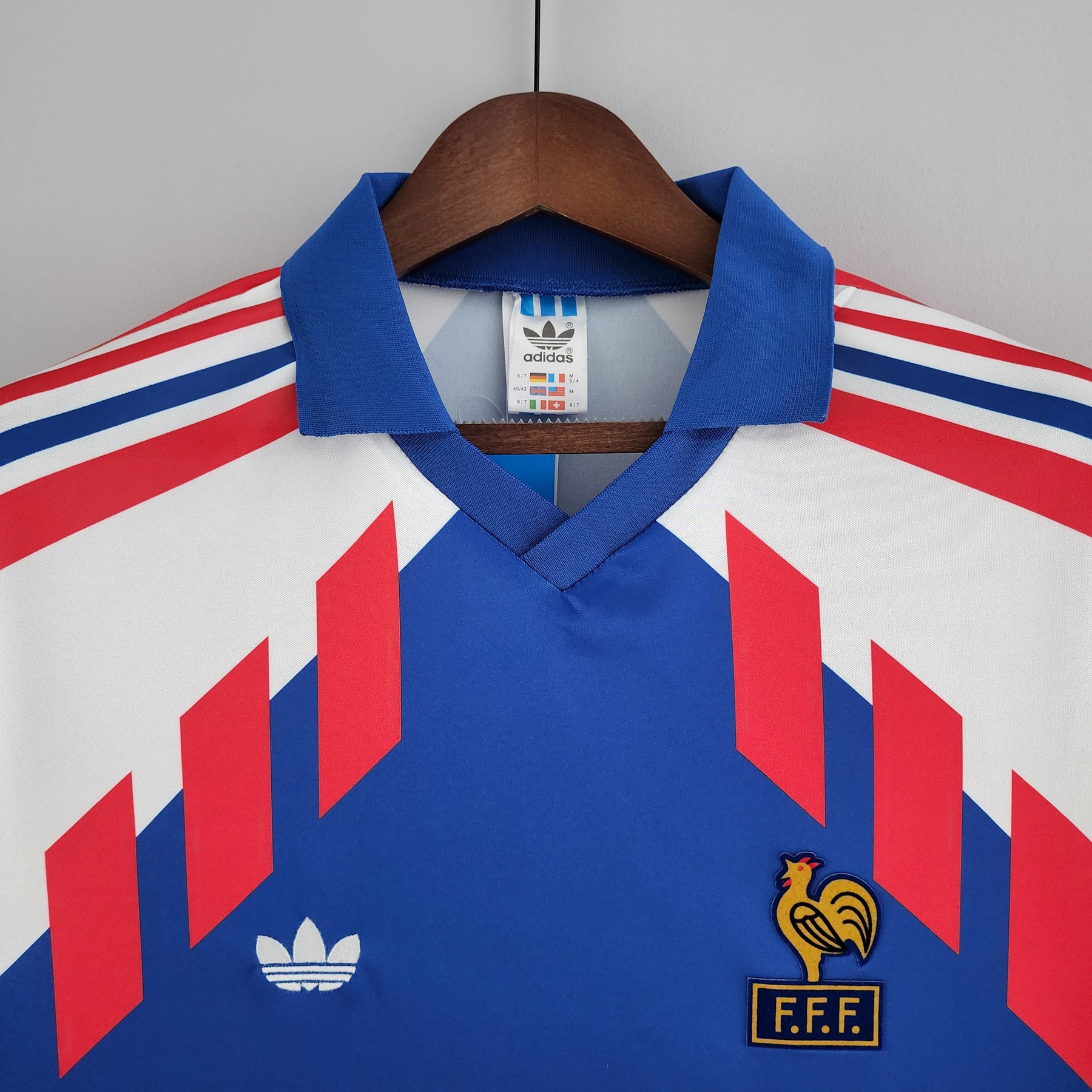 Camisa Manga Longa Seleção França 88/90 Adidas - Azul | Futmantos