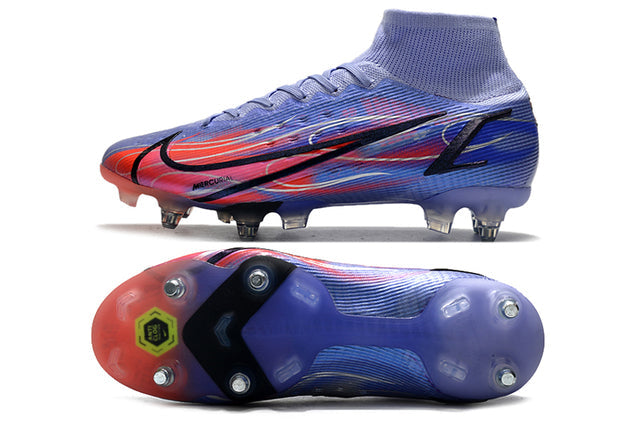 Chuteira Campo Nike Mercurial Superfly VIII Elite SG PRO Anti Clog Fire - Cano Alto