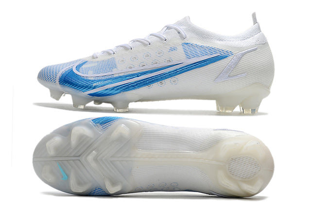 Chuteira Campo Nike Mercurial Vapor 14 Elite FG - Azul e Branco