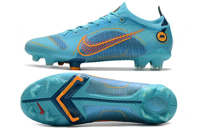 Chuteira Campo Nike Mercurial Vapor 14 Elite FG Azul Claro - Low