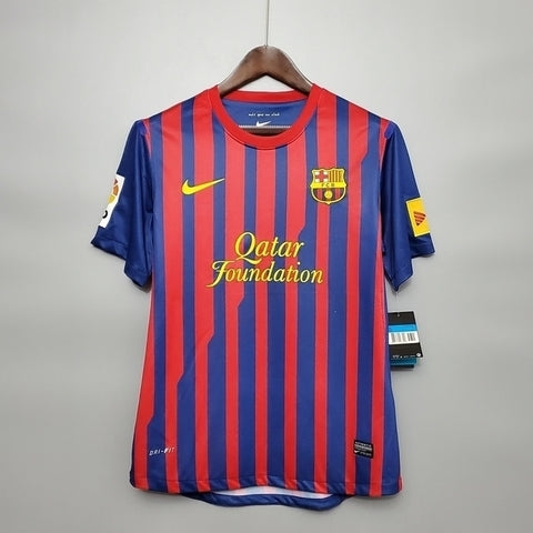 Camisa Barcelona Retrô 2011/2012 Azul e Grená - Nike | Futmantos