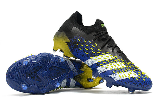 Chuteira Campo Adidas Predator Freak .1 Black/Blue/Yellow - Low