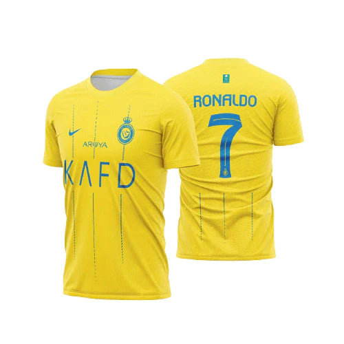 Camisa Al-Nassr I 23/24 (RONALDO -7) Nike - Amarela | Futmantos