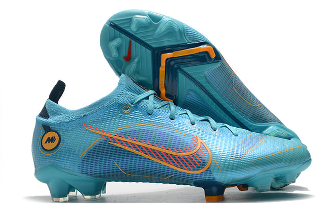 Chuteira Campo Nike Mercurial Vapor 14 Elite FG Azul Claro - Low