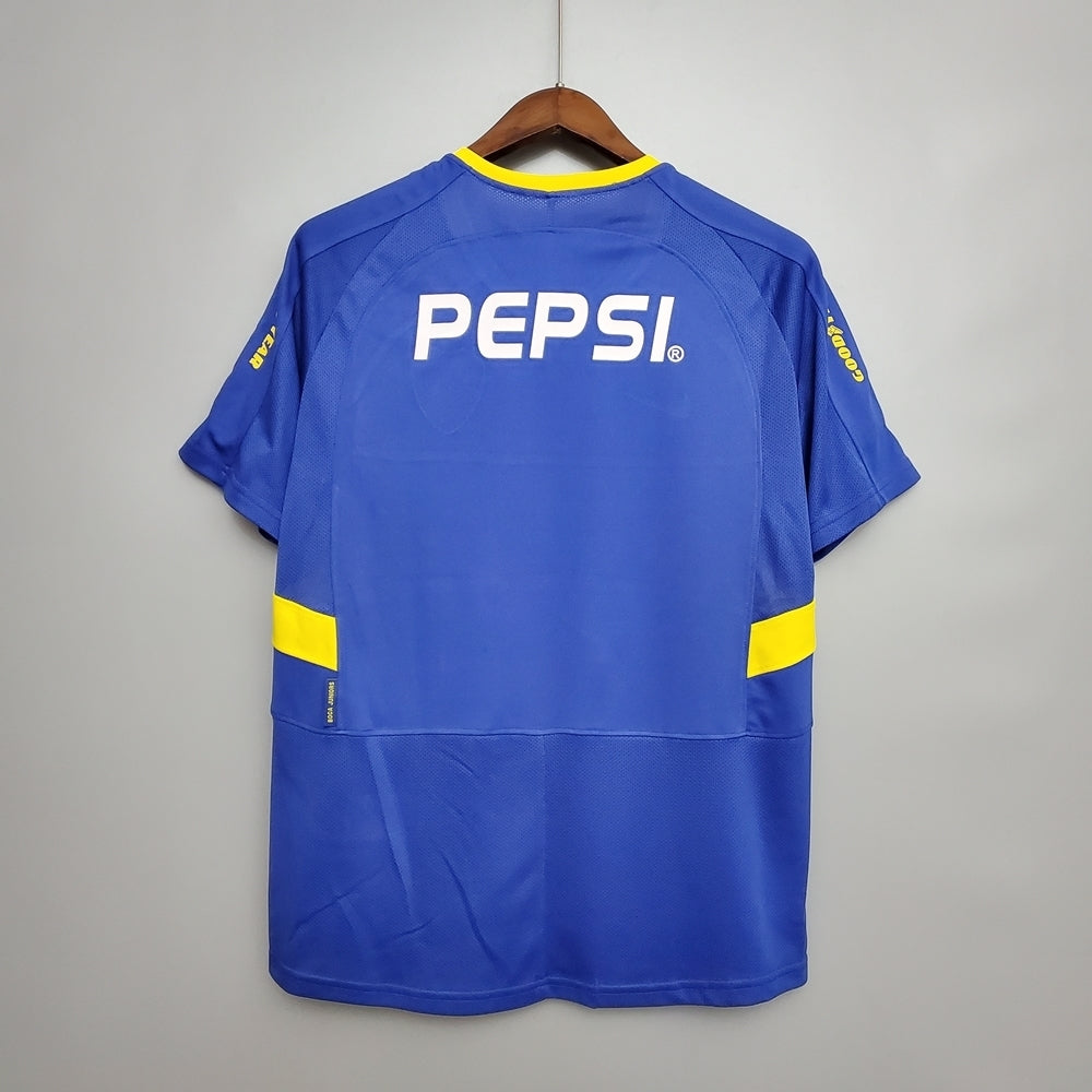 Camisa Boca Juniors Retrô 03/04 - Nike - Azul e Amarela | Futmantos