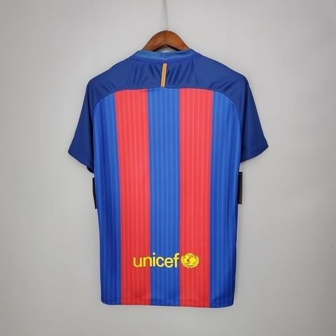 Camisa Barcelona Retrô 2016/2017 Azul e Vermelha - Nike | Futmantos