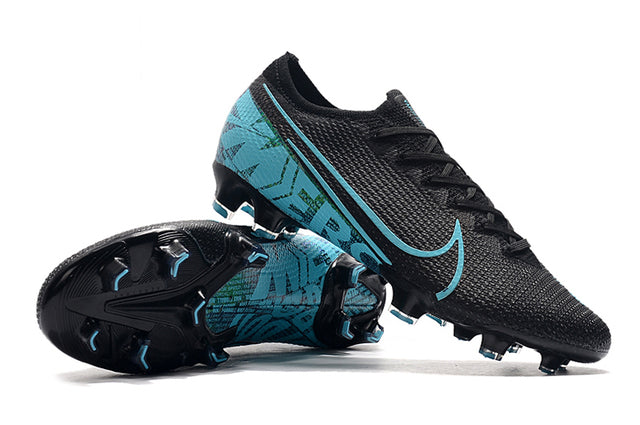 Chuteira Campo Nike Mercurial Vapor 13 Elite FG Azul e Preto - Low