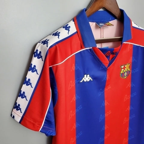 Camisa Barcelona Retrô 1992/1995 Azul e Vermelha - Kappa | Futmantos