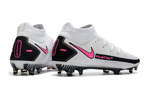 Chuteira Campo Nike Phantom GT Elite Dynamic Fit FG White/Pink - Cano Alto