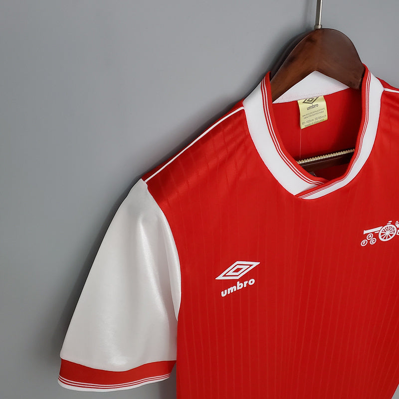 Camisa Arsenal Retrô 1983/1986 Vermelha e Branca | Futmantos - Umbro