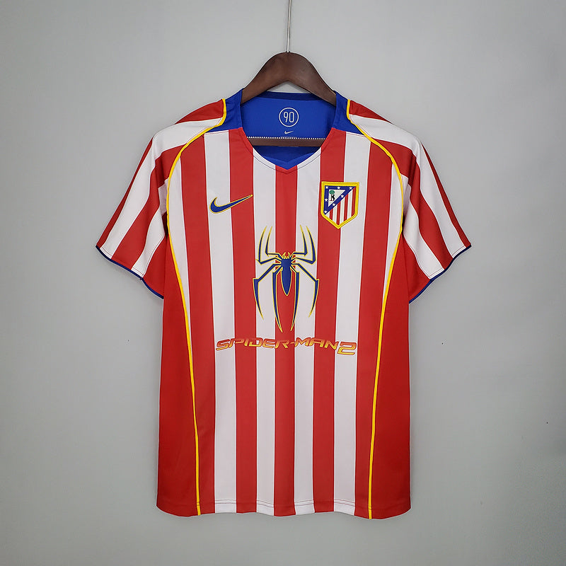 Camisa Atlético de Madrid Retrô 2004/2005 Vermelha e Branca - Nike | Futmantos