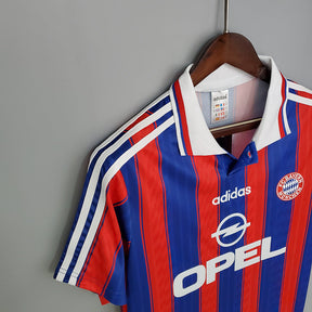 Camisa Bayern de Munique Retrô 1995/1997 Azul e Vermelha - Adidas | Futmantos