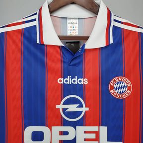 Camisa Bayern de Munique Retrô 1995/1997 Azul e Vermelha - Adidas | Futmantos