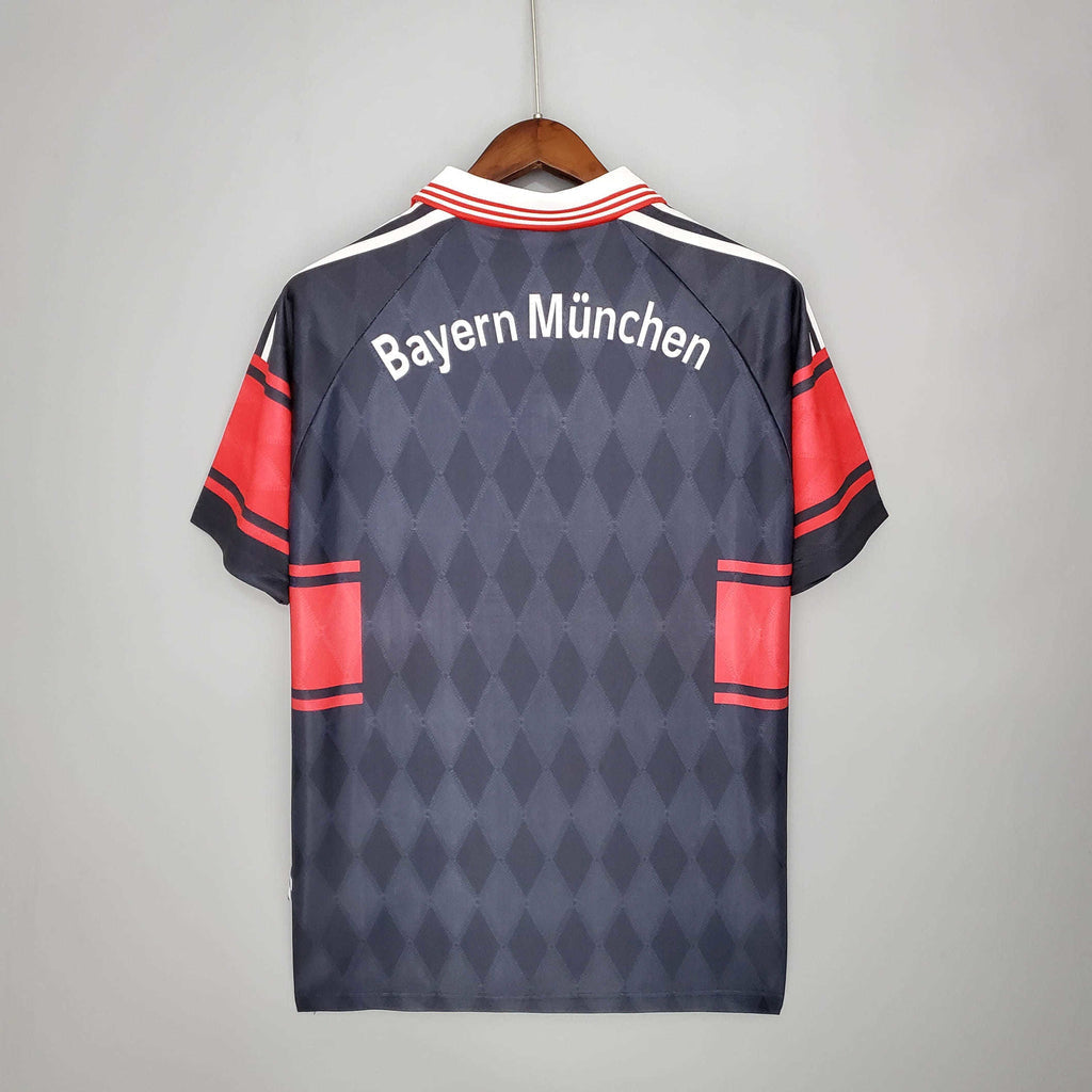 Camisa Bayern Retrô 1997/1999 Preta e Vermelha - Adidas | Futmantos