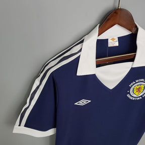 Camisa Escócia Retrô 1978 Azul - Umbro | Futmantos