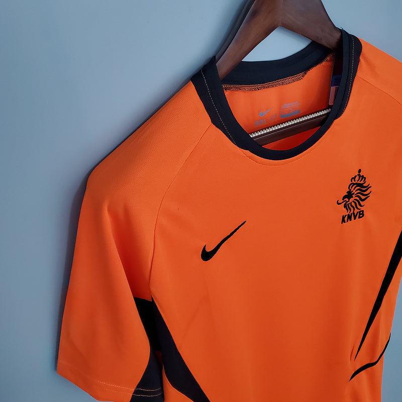 Camisa Holanda Retrô 2002 Laranja - Nike | Futmantos