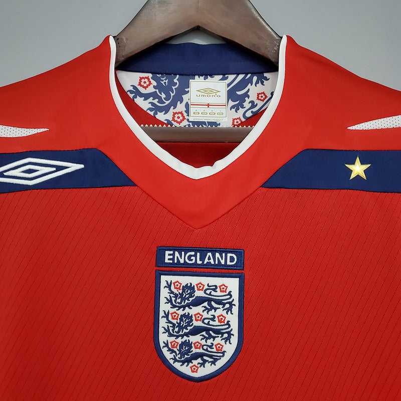 Camisa Inglaterra Retrô 2008/2009 Vermelha - Umbro | Futmantos