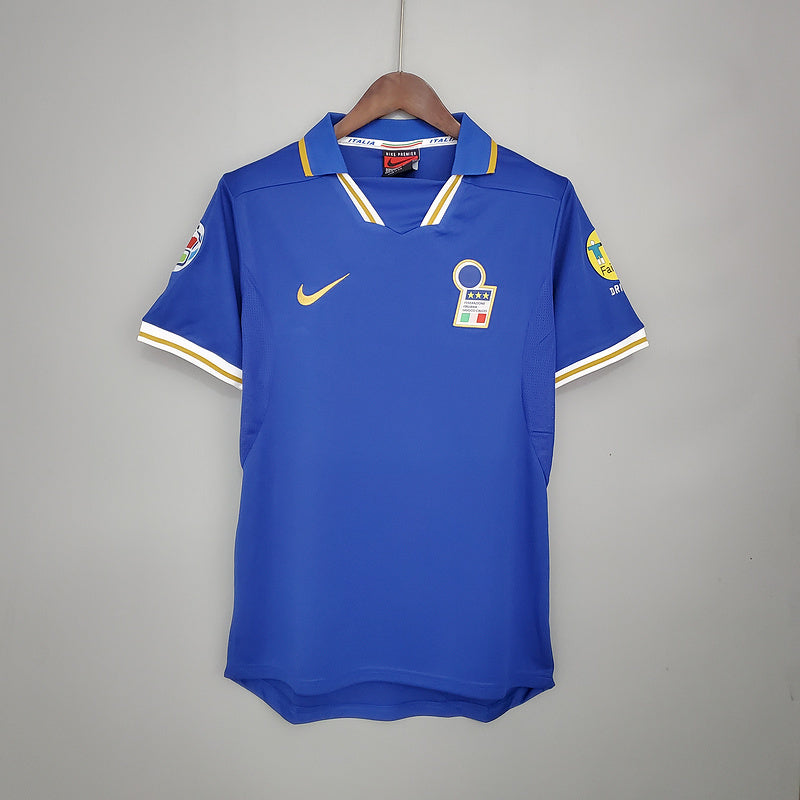 Camisa Itália Retrô 1996 Azul - Nike | Futmantos