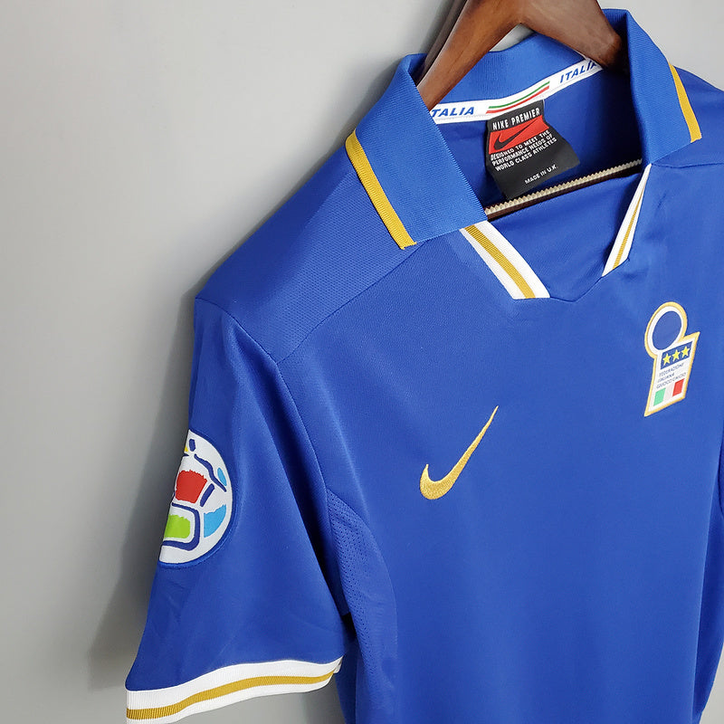 Camisa Itália Retrô 1996 Azul - Nike | Futmantos