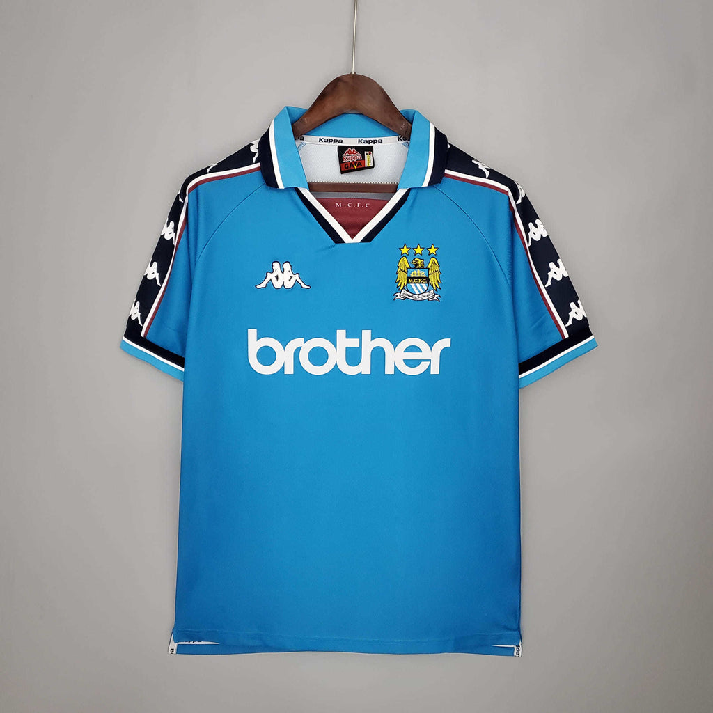 Camisa Manchester City Retrô 1997/1998 Azul - Kappa | Futmantos