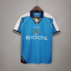 Camisa Manchester City Retrô 1999/2001 Azul | Futmantos