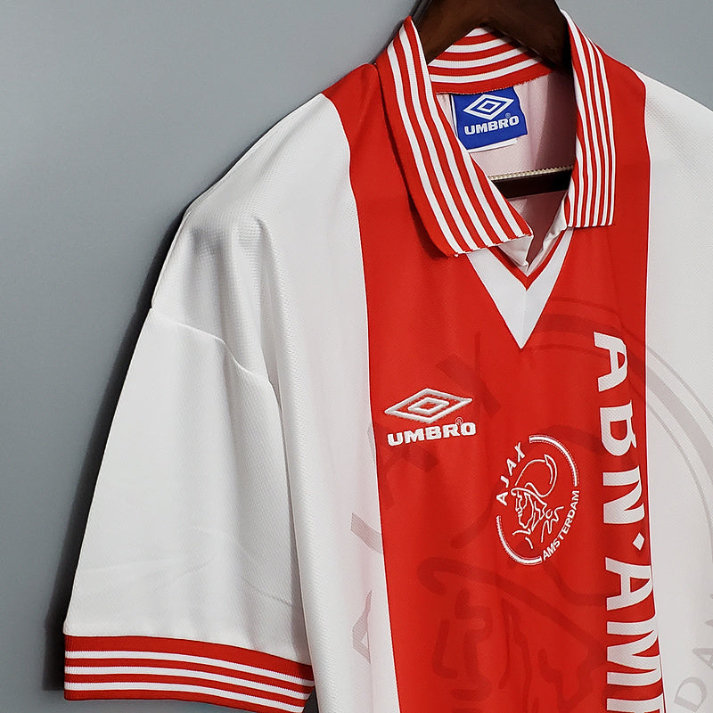 Camisa Ajax Retrô 1995/1996 Vermelha e Branca - Umbro | Futmantos