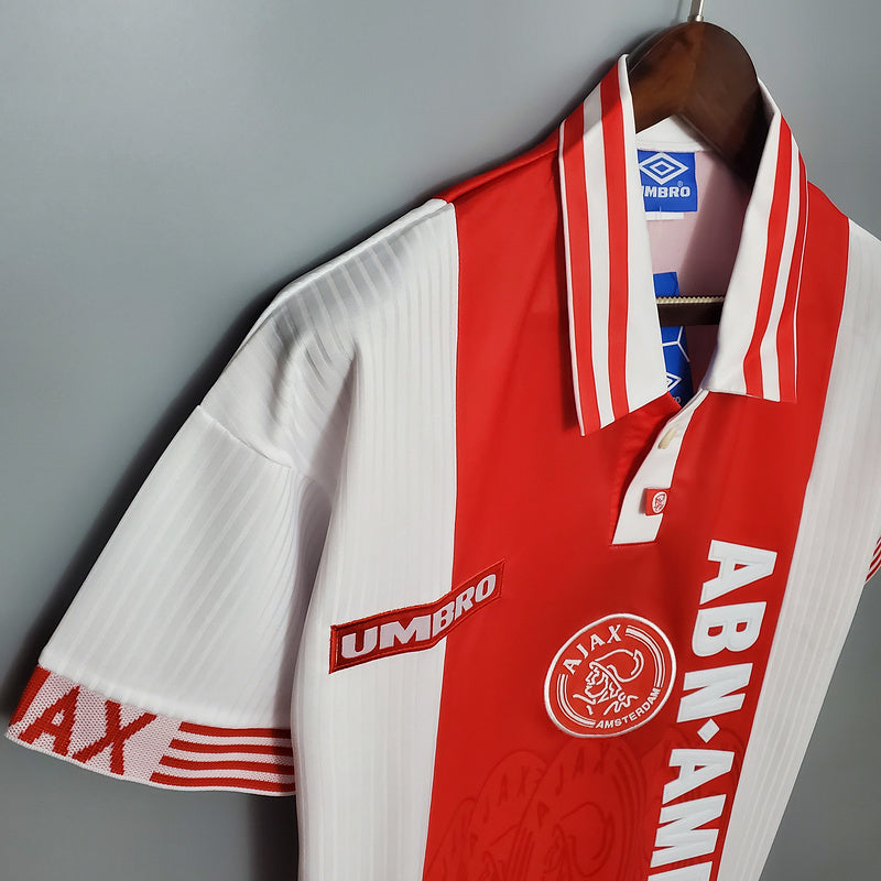 Camisa Ajax Retrô 1997/1998 Vermelha e Branca - Umbro | Futmantos