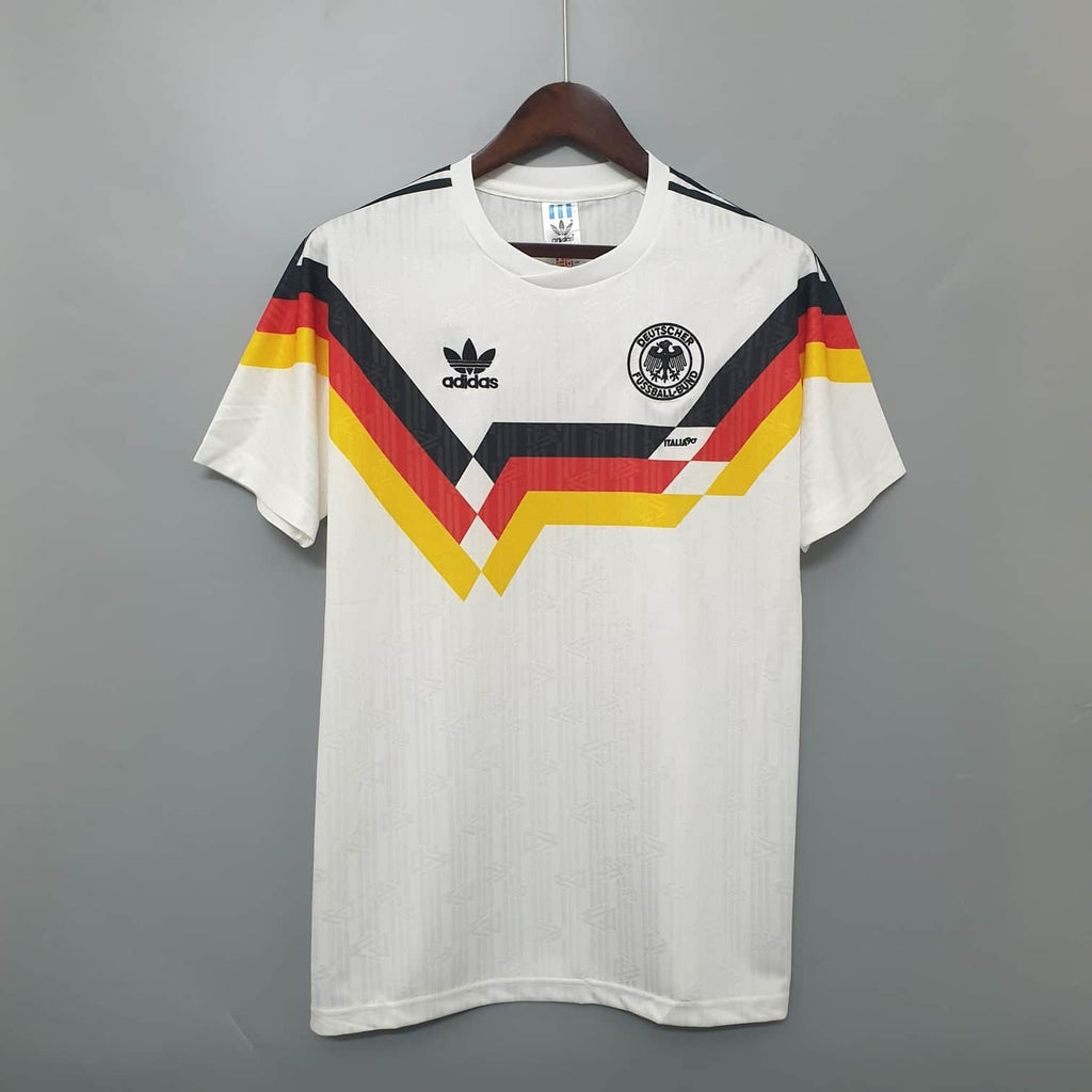 Camisa Seleção Alemanha Retrô 1990 Branca - Adidas | Futmantos