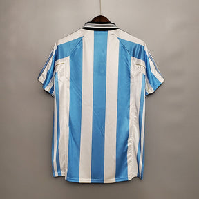 Camisa Seleção Argentina Retrô 1998 Azul e Branca - Adidas | Futmantos