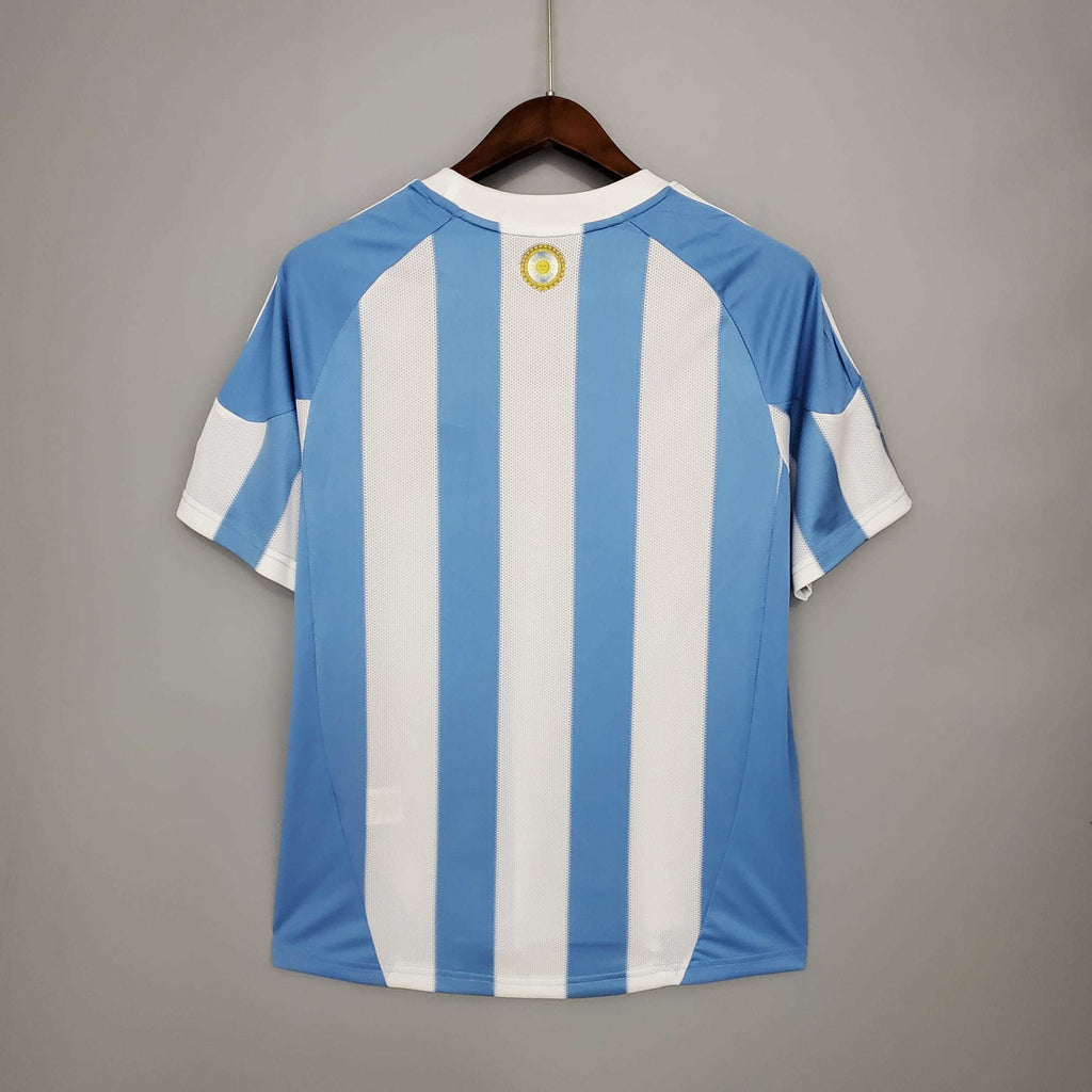 Camisa Argentina Retrô 2010 Azul e Branca - Adidas | Futmantos