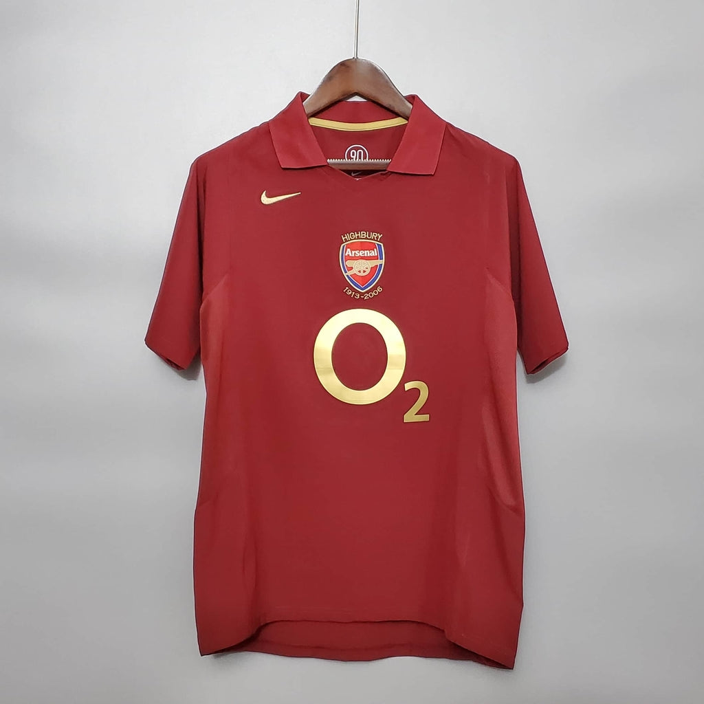 Camisa Arsenal Retrô 2005/2006 Vinho - Nike | Futmantos