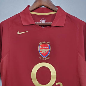 Camisa Arsenal Retrô 2005/2006 Vinho - Nike | Futmantos