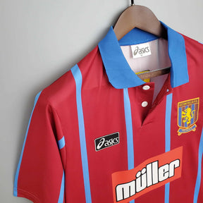 Camisa Aston Villa Retrô 1993/1995 Vermelha - Asics | Futmantos