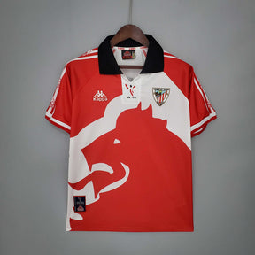 Camisa Athletic Bilbao Retrô 1997/1998 Vermelha e Branca - Kappa | Futmantos