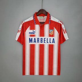 Camisa Atlético de Madrid Retrô 1994/1995 Branca e Vermelha - Puma | Futmantos