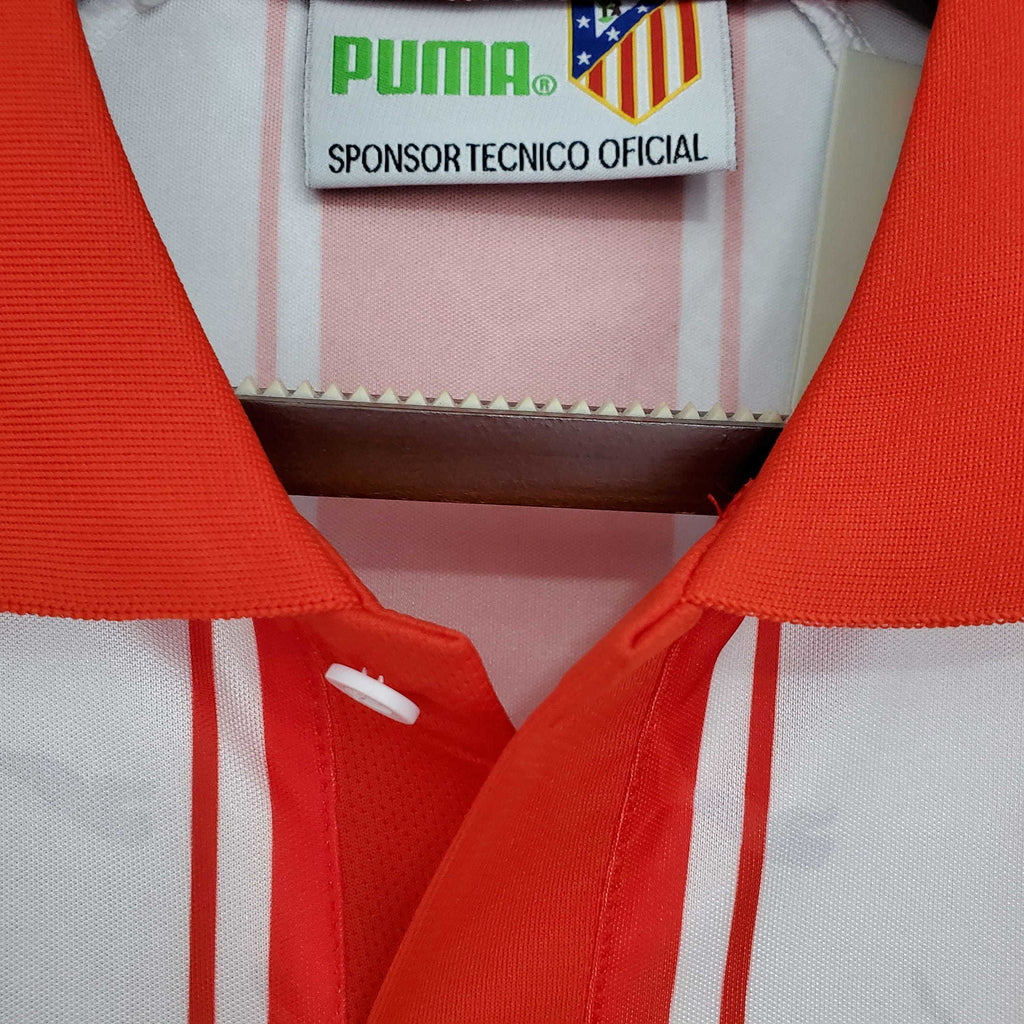 Camisa Atlético de Madrid Retrô 1994/1995 Branca e Vermelha - Puma | Futmantos